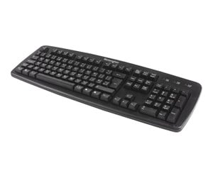 Tastatur - Kensington ValuKeyboard - keyboard - Portuguese - black - Tastatur - Portugisisk - Svart - 1500109PT