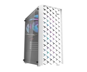 Kabinett - Darkflash Computer case DK351+ 4 fans (white) - Kabinett - Hvit - DK351 White