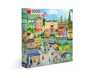 Puslespill - eeBoo Puzzle 1000 pcs - Copenhagen - EPZTCOP