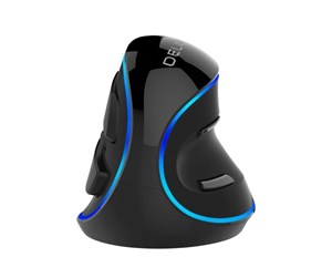 Mus - DeLUX M618PU mouse - Vertical mouse - Optical / gyroscopic - 6 - Svart - M618PU(A825)