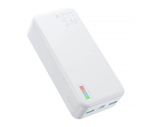 Nødlader - Joyroom Power Bank Dazzling 22.5W 30000mAh JR-QP196 (white) Nødlader - Hvit - 30000 mAh - JR-QP196 White