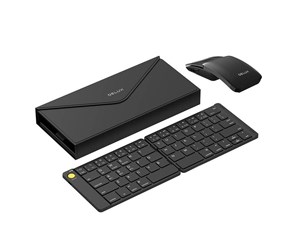 Tastatur - DeLUX Set Wireless foldable Keyboard Delux KF10 and mouse MF10PR - Tastatur & Mussett - Svart - KF10+MF10PRO