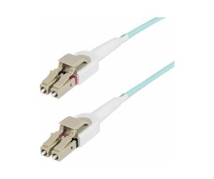 Nettverkskabel - 5m (15ft) LC to LC (UPC) OM4 Switchable Fiber Optic Cable 50/125µm 100G Networks Toolless Polarity Switching Low Insertion Loss - LSZH Fiber Patch Cord (450FBLCLC5SW) - patch cable - 5 m - aqua - 450FBLCLC5SW