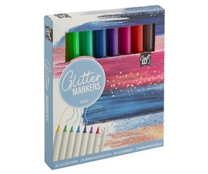 Arts & Crafts - Tilbehør - Craft Sensations Glitter markers 8 pcs - CR5016/GE