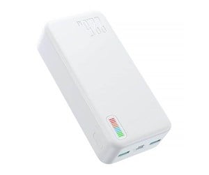 Nødlader - Joyroom Power Bank Dazzling 22.5W 20000mAh JR-QP195 (white) Nødlader - Hvit - 20000 mAh - JR-QP195 White