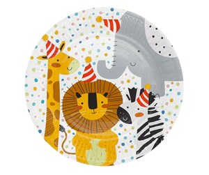 Leketøy - Boland Paper Plates Safari 8pcs. - 50210