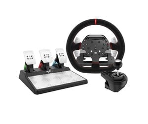 Spill - Tilbehør - PXN Gaming Wheel -V10 V2 (PC / PS3 / PS4 / XBOX ONE / SWITCH) - Steering wheel & Pedal set - Sony PlayStation 4 - PXN-V10 V2