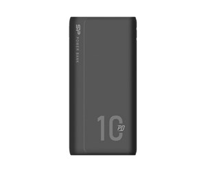 Nødlader - Silicon Power QP15 power bank - Li-pol - 2 x USB 24 pin USB-C - 18 Watt Nødlader - Svart - 10000 mAh - SP10KMAPBKQP150K