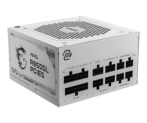 Strømforsyning (PSU) - MSI MAG A850GL PCIE5 WHITE - power supply - 850 Watt Strømforsyning (PSU) - 850 Watt - 120 mm - ATX - 80 Plus Gold sertifisert - 306-7ZP8A24-CE0