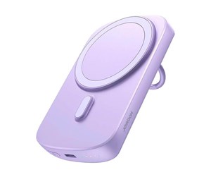 Nødlader - Joyroom Power Bank Ring Holder 20W 6000mAh JR-W030 (purple) Nødlader - Lilla - 6000 mAh - JR-W030 Purple