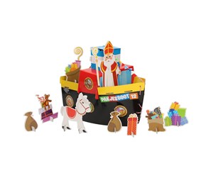 Kreative leker - Grafix Sinterklaas Craft Set - Make your own Steamboat - 830022