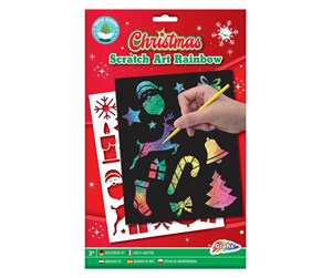 Kreative leker - Grafix Scratch Art Rainbow Christmas - 800045