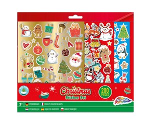 Kreative leker - Grafix Christmas sticker set - 800042