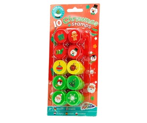 Kreative leker - Grafix XMAS Stamps 10 pcs. - 800009