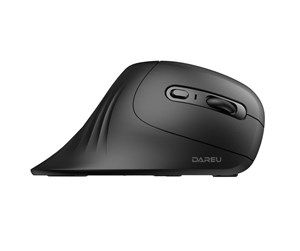 Mus - Dareu Magic Hand mouse Right-hand RF Wireless + Bluetooth Optical 1600 DPI - Vertical mouse - 6 - Svart - TM209B08502R