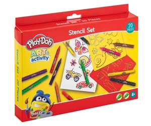 Arts & Crafts - Tilbehør - Hasbro Play-Doh Stencil Set 20 pcs Play-Doh - 6 stencils. - 160015