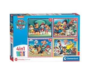 Puslespill - Clementoni Puzzles PAW Patrol 4in1 Gulv - 21513