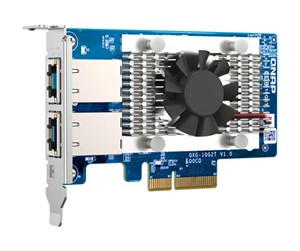 Nettverksadapter - QNAP QXG-10G2T - network adapter - PCIe 3.0 x4 - 100M/1G/2.5G/5G/10 Gigabit Ethernet x 2 - QXG-10G2T