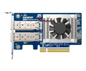 Nettverksadapter - QNAP QXG-25G2SF-E810 - network adapter - PCIe 4.0 x8 - 25 Gigabit SFP28 x 2 - QXG-25G2SF-E810