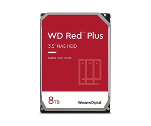 Harddisk - WD Red Plus (CMR) - 8TB - Harddisk - WD80EFPX - SATA-600 - 3.5" - WD80EFPX