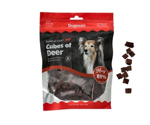 Hund - Dogman Cubes of deer 300g - 310470