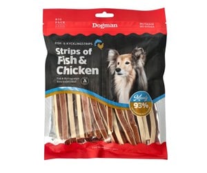 Hund - Dogman Strips of Fish & Chicken 250g - 479381