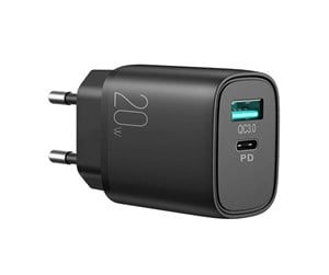 Mobil - Adaptere og ladere - Joyroom Charger 20W Dual-Port (QC3.0+PD)  L-QP2011 (black) - L-QP2011 Black