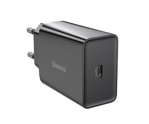 Mobil - Adaptere og ladere - Baseus Speed Mini Quick Charger USB-C PD 3A 20W (black) - CCFS-SN01