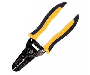 Verktøy - Deli Tools Tools EDL2607 cable stripper Black Yellow - EDL2607