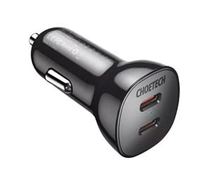 Mobil - Adaptere og ladere - Choetech Car charger  TC0008 40W 2x USB-C - TC0008-V2