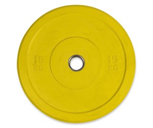 Sport & Fitness - ASG Bumperplate Yellow 15 KG Ø50 - ASG4062IONE SIZE