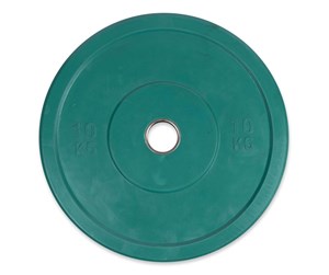 Sport & Fitness - ASG Bumperplate Green 10 KG Ø50 - ASG4061IONE SIZE