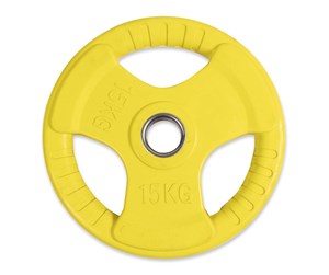 Sport & Fitness - ASG Weightplate Yellow w. Handle 15 KG Ø50 - ASG4050IONE SIZE