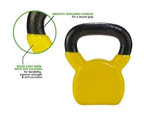 Sport & Fitness - Tunturi Vinyl Kettlebell 6 kg. - 14TUSCL346IONE SIZE