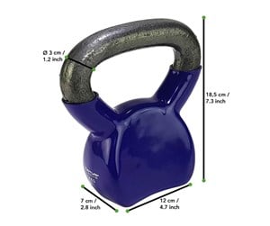 Sport & Fitness - Tunturi Vinyl Kettlebell 4 kg. - 14TUSCL345LILLAONE SIZE