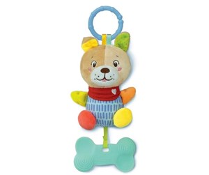 Babyleker - Clementoni Baby - Plush Rattle Dog - 17785