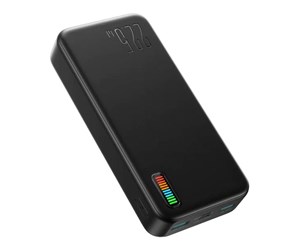 Nødlader - Joyroom Power Bank Dazzling 22.5W 20000mAh JR-QP195 (black) Nødlader - Svart - 20000 mAh - JR-QP195 Black