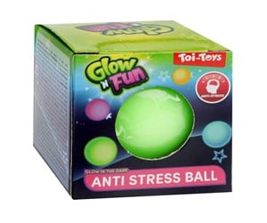 Små gaver til barn - Toi-Toys Glow N Fun Anti Stress Ball Glow in the Dark (Assorted) - 82221Z