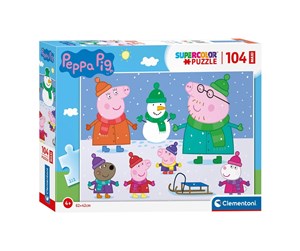 Puslespill - Clementoni Maxi Puzzle Peppa Pig 104st. Gulv - 23752