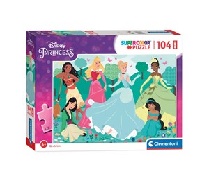 Puslespill - Clementoni Maxi Puzzle Disney Princess 104st. Gulv - 23767