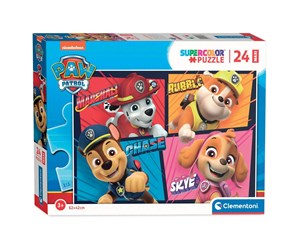 Puslespill - Clementoni Maxi Jigsaw Puzzle Paw Patrol 24st. Gulv - 24238