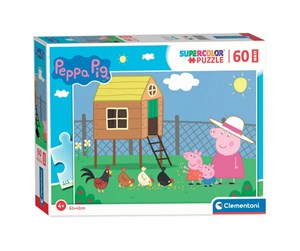 Puslespill - Clementoni Maxi Puzzle - Peppa Pig 60pcs. Gulv - 26590