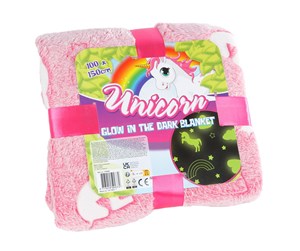 Barnerom - Unico Glow in the Dark Blanket rn 100x150cm - 570442