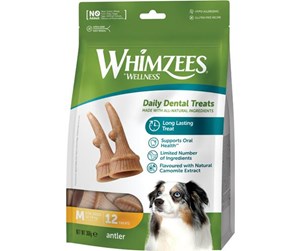 Hund - Whimzees Occupy Antler M 12 stk 360 g MP - WH5200360