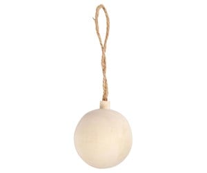 Kreative leker - Creativ Company Christmas Bauble Pendant Wood 4.8cm - 55327