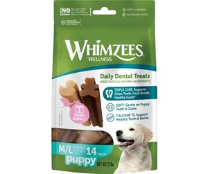 Hund - Whimzees Puppy M/L 14 stk 210 g MP - WH0200210