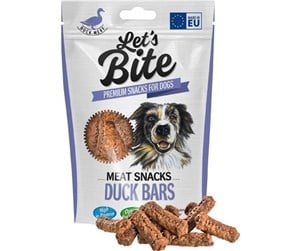 Hund - Let's Bite MeatSnacks. Duck Bars 80g - BH2560080