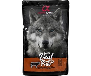 Hund - AlphaSpirit Alpha Spirit Pouch Veal Pate 100 g - H5020007