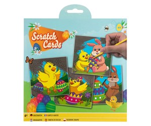 Kreative leker - Grafix Scratch art Easter 4pcs. - 810038