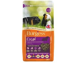 Smådyr - Burgess Excel Guinea Pig Blackcurrant & Oregano 10kg - 22217